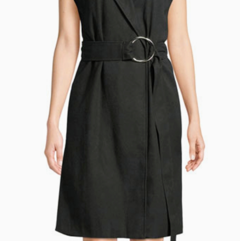NWOT J.O.A. vest style dress in twill